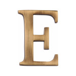 Heritage Brass Letter E  - Pin Fix 51mm